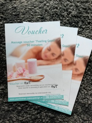 3 Massage vouchers